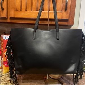 Vegan leather tote
